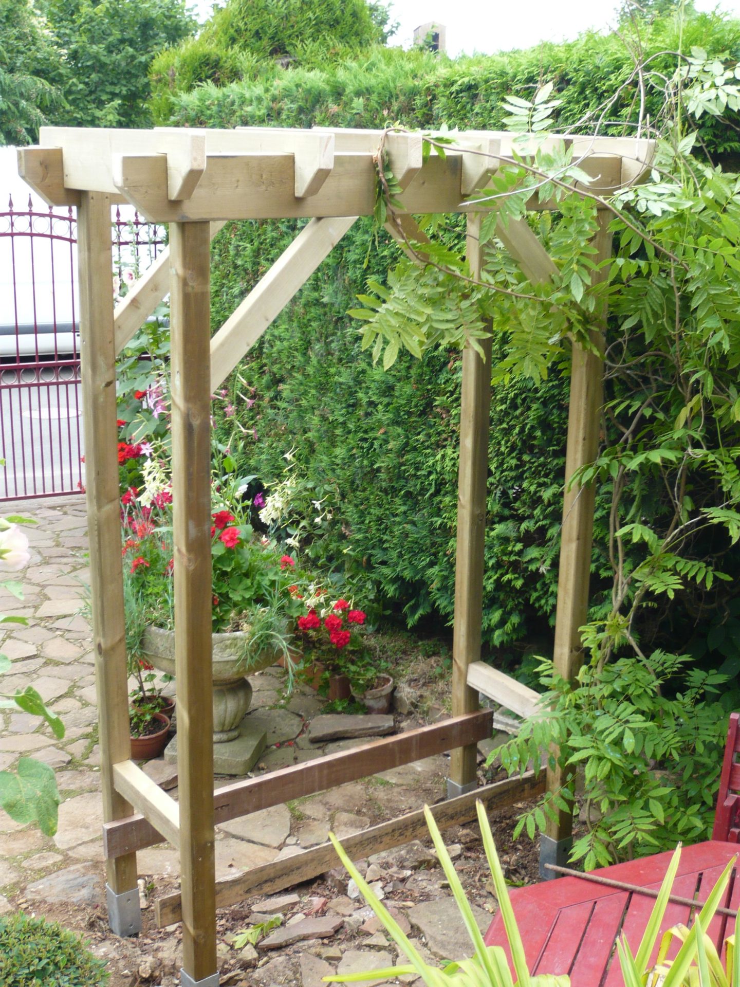 Palissage réalisée en activité menuiserie 